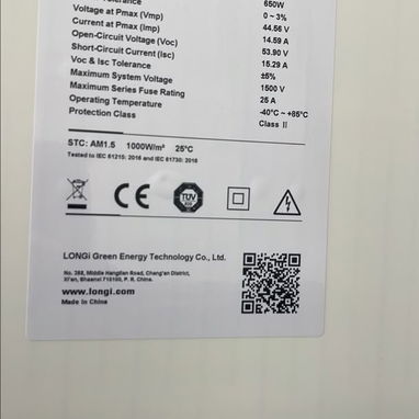 Paneles Solares Longi de 650W - 2/2