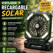 Ventilador solar para camping 🏕️ recargable. Nuevo - Img 57634667
