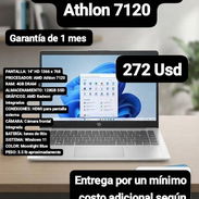 Laptop HP 14" AMD Athlon 7120, 4GB RAM, 128GB SSD, Windows 11, Garantía de 1 mes, Entrega por costo adicional - Img 57425539