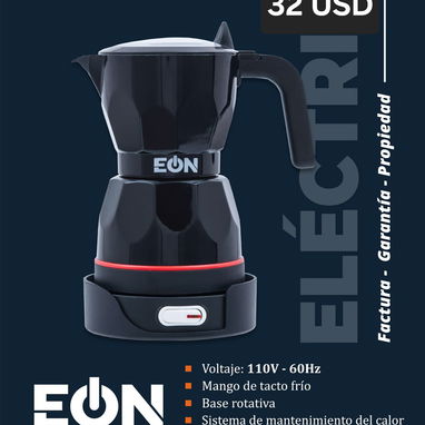 Cafetera Eléctrica 3 tazas colores negra, gris y roja - Img 127425153