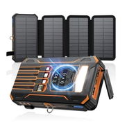 SOARAISE Cargador Solar Power Bank - Cargador Portátil Inalámbrico de 48000mAh - Img 56623294