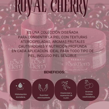 🍒 Crema Sólida Body Butter Royal Cherry Farmasi | Extra Hidratante Nutritiva Corporal 250ml - Img 121109137