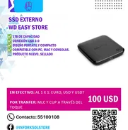 SSD Externo WD Easy Store 1TB - Almacenamiento Rápido y Seguro - Img 48973645