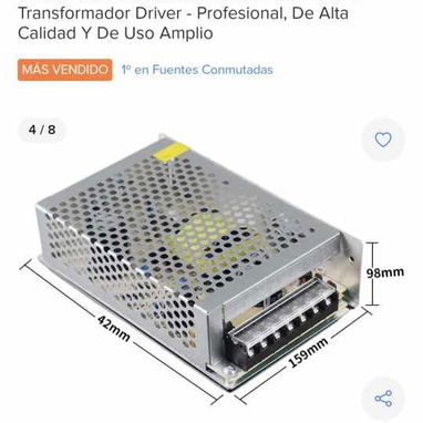 Transformador 12 voll 10 amp 120 whatts . Para cintas led, camaras etc - Img 95806033