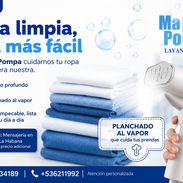 MP12. ¿Sin tiempo para lavar y planchar? Llamanos, somos Lavandería Mamá Pompa - Img 55995921