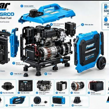 900usd Generador inverter PULSAR Dual Fuel - 2/2