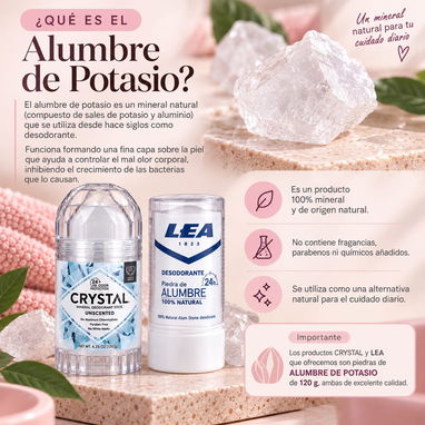 Piedra de alumbre desodorante de crystal alumbral - 3/9