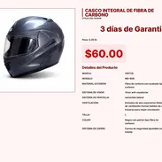 CASCO INTEGRAL DE FIBRA DE CARBONO VPT#-0080 - Img 55219012