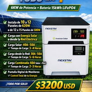 Inversor Solar 6KW de potencia + Batería LiFePO4 de 15kWh - Img 55829027