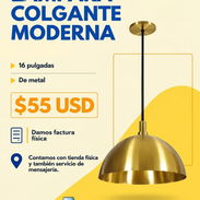 Lampara moderna de metal - Img 57792343