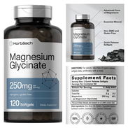 Glicinato de magnesio 250mg 120 cápsulas - Img 51176295