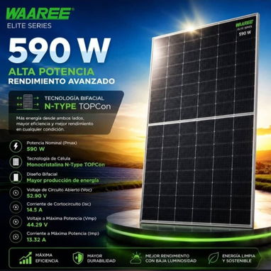 Paneles solares 590w bifaciales monocristalinos - Img 126991611