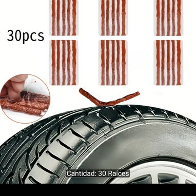 Kit de 30 tiras de caucho para reparar neumáticos / mechas de ponche ¡Oferta! - 2/10