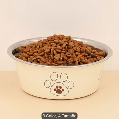 Variedad de comederos de acero inoxidable antideslizante para Mascotas - 3/5