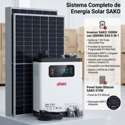Inversor SAKO 1000W con 2000Wh  *Más* 1 Panel de 575 Bifacial - Img 56802944