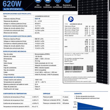 Paneles solares bifaciales de 620w - 2/7