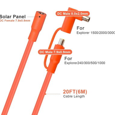 Cable de extensión solar de 6 metros - 2/3