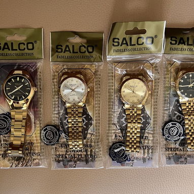 Reloj Salco dorados de hombre y mujer en 18$ - 2/4