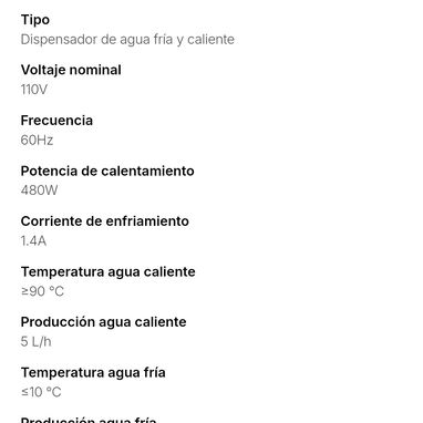Dispensador de Agua Fría y Caliente - Img 122734752