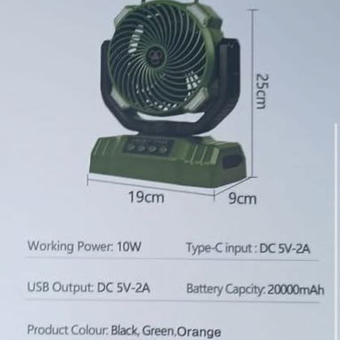 ventilador recargable F8 - Img 124362446