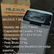 Lavadora ,Milexux de 7.5 kg - Img 55591618