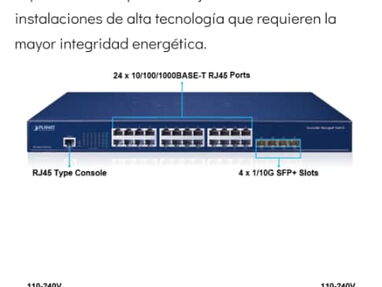 Swicht de 24 puerto a GB capa 3 gestionable+ puerto de fibra óptica 10gb nuevo - Img main-image