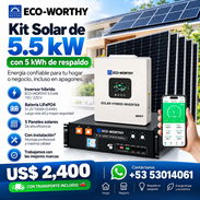 ☀️ KIT SOLAR ECO-WORTHY 5.5 KW + 5 KWH DE RESPALDO (HBR) - Img 57776556