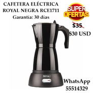 CAFETERA ELÉCTRICA ROYAL NEGRA RCE1711. ENTREGA DE FACTURA, VARIEDAD DE ÚTILES DEL HOGAR, ETC - Img 54354085