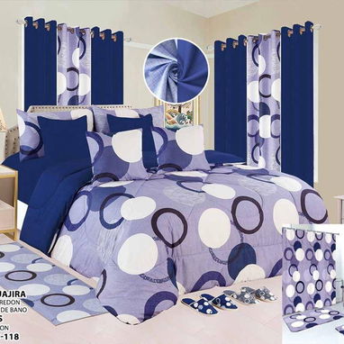 🌸 Juegos de edredón, sábanas, cortinas y alfombras de 24 pcs🌸 130*___ - 5/10