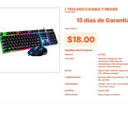 Kit Teclado y Mouse Gamer GTX350: Potencia y Estilo por Solo $18 VPT#-0300 - Img 55667208