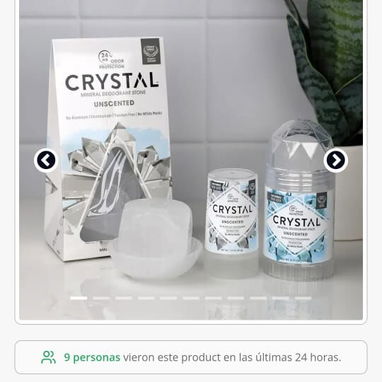 Piedra grande Crystal Essence desodorante de alumbre 120 gramos - Img 125208477