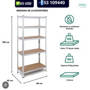 Estantes que aguantan peso / desmontables y faciles de trasladar - Img 58023533