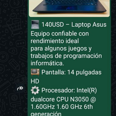 Laptops de uso desde $80 hasta $250 USD - 8/10