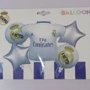Set de Globos de 5 Piezas - Temática Fútbol Real Madrid con estrella Precio:2.8 USD - Img 50225435
