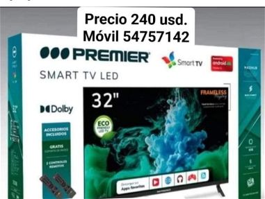 Smart tv y barra de sonido premier nuevos en caja en  240 y 150 - Img main-image