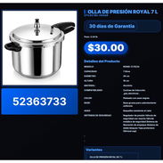 OLLA DE PRESIÓN ROYAL 7 L . - Img 57513686