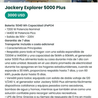 ENERGÍA PARA TU CASA O NEGOCIO, SIN APAGONES - 2/10