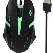 2400 cup,mlc, euro⭐⭐___Mouse  Usb Con Luz Led Alámbrico___Buytiti__5-46996-82 __ Color Negr.__NEWo - Img 49245274