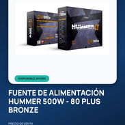 Fuente Hummer 500w 80 plus Bronze - Img 57280389