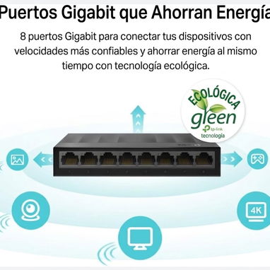 TP-Link Switch LiteWave LS1008G de 8 puertos 🌐 - 2/4