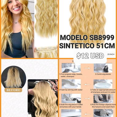 💖✨ ¡EXTENSIONES DE CABELLO NATURAL DE CLIPS! ✨💖 - 2/9