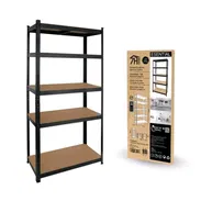 Estantería Modular Metálica con 5 Baldas 875kg Negro 90x40x180cm *PRECIO 65 USD* - Img 55635787