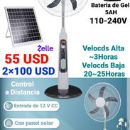 Ventilador recargable con panel solar - Img 55113863