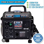 Pulsar 1200W generador portátil a gas Completo con un arranque de retroceso y con dos salidas de CA de 120 V - Img 55830404