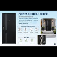 Puerta Acero de lujo imitación a madera - Img 57944020