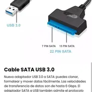 Cable SATA USB  3.0 nuevo - Img 50872940