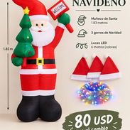 Muñeco de Santa Claus 1.80 metros - Img 58333168