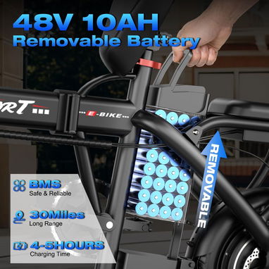 Bicicleta electrica plegable ASKGO - 3/7
