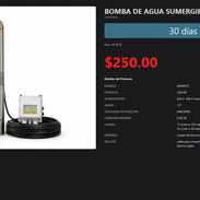 Bomba Sumergible 3 HP 4SDM313 Bronce e Inox para Campo, Bomba de Agua 3 HP 4SDM313 2235W de Consumo Máximo VPT-0368 - Img 54259169