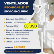 VENTILADOR RECARGABLE DE 16 - Img 54703705